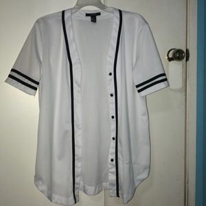 Forever 21 Black and White Baseball Jersey